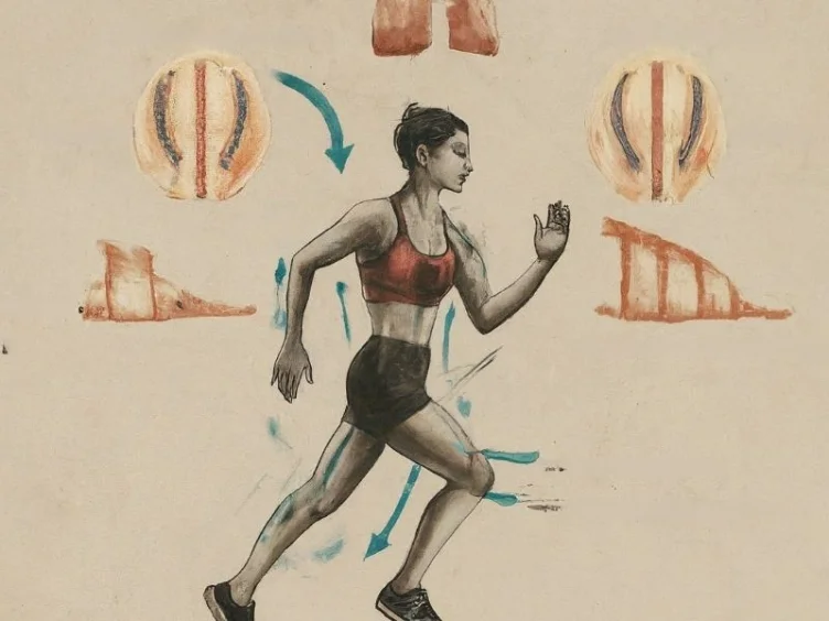 An animated infographic showing the process of how cardio helps the body burn calories and fat