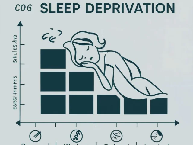 A clear and infographic-style chart illustrating the detrimental effects of sleep deprivation