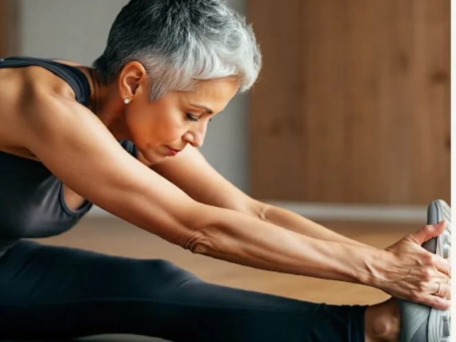 A person stretching their muscles, illustrating the importance of listening to your body and prioritizing flexibility.