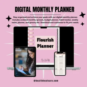 Flourish: Your Digital Monthly Planner Pdf Book