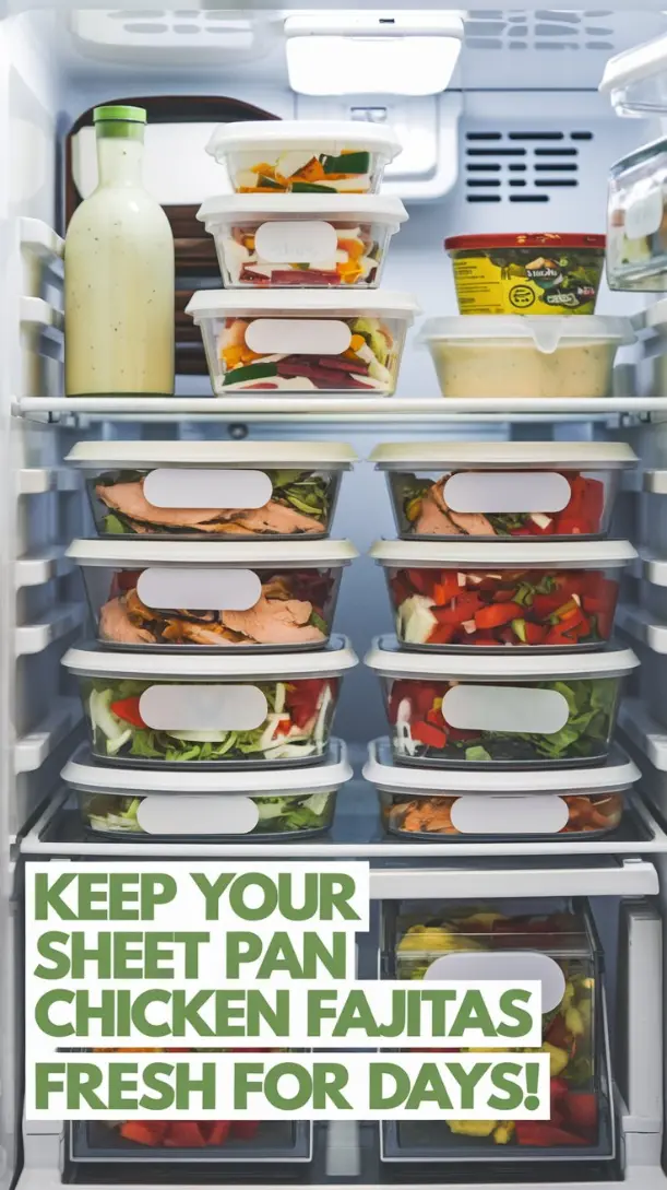A clean, organized fridge with neatly stored meal prep containers.