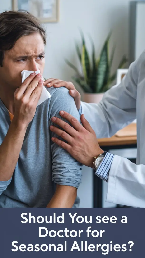 A patient discussing symptoms with a doctor