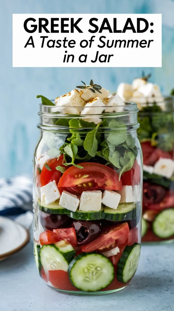 Greek Mason Jar Salad