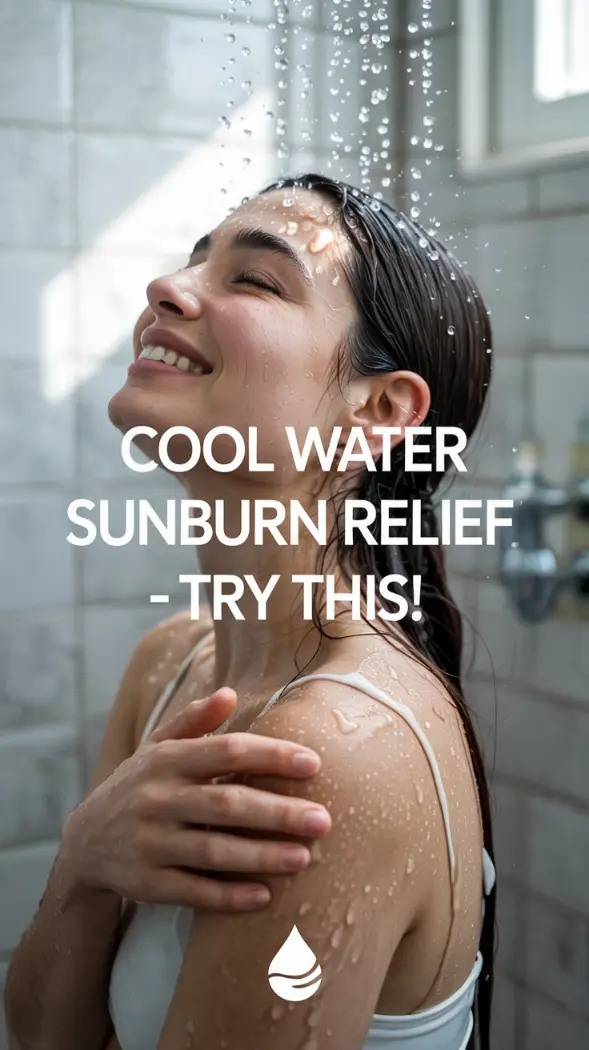Someone enjoying a cool shower (shoulders up perhaps)