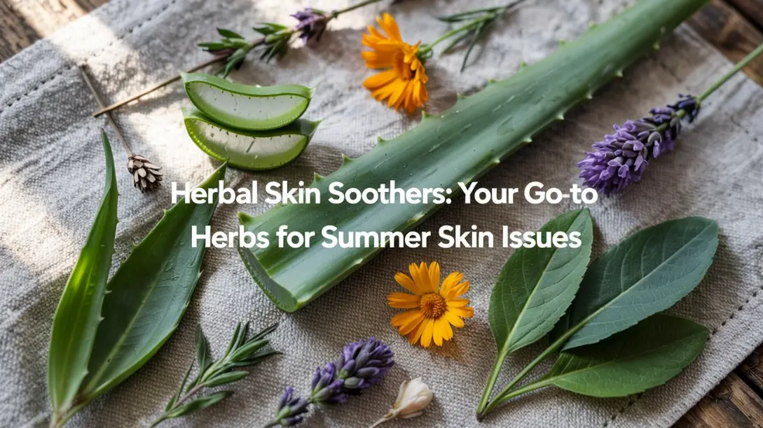 You are currently viewing Herbal Skin Soothers: Your Go-To Herbs for Summer Skin Issues